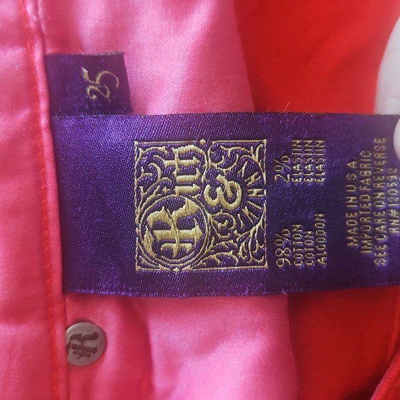 NWOT Vintage Y2K Rich & Skinny Sleek Red Jeans - Picture 8 of 8